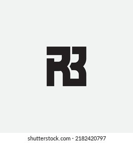 Initial RB monogram logo template.