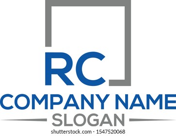 Initial RC logo design template 
