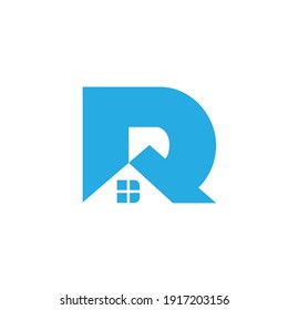 Vector de diseño del logotipo inicial de la casa de Escritorio remoto