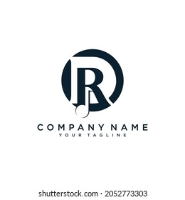 Initial RD letter with music vector logo. Vector Illustration
