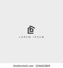 Initial real estate letter CB logo icon template.