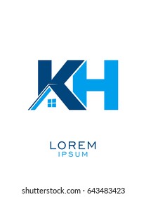 initial real estate logo template vector 