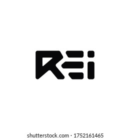 initial REI Letter Logo Design Monogram Icon Vector Template.