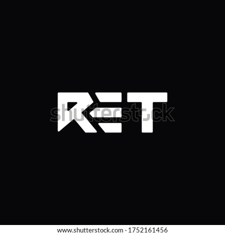 initial RET Letter Logo Design Monogram Icon Vector Template