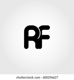 initial rf black business logo