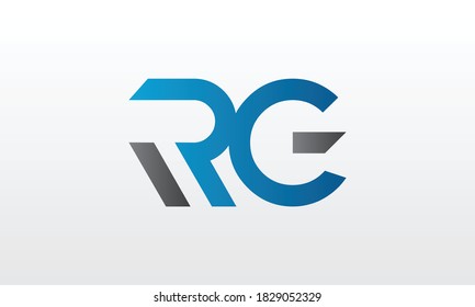 Initial rg letter logo with creative modern business typography vector template. Creative letter rg logo design.