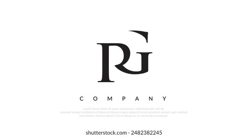 Initial RG Logo Design Vector 