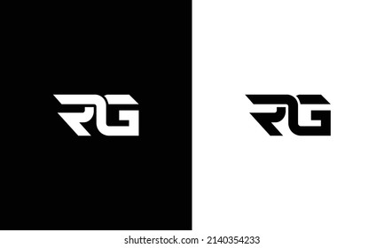 initial RG Logo Monogram Vector Design illustration