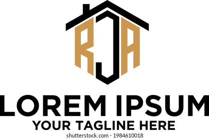 Diseño inicial del logotipo de la carta RJA Home
