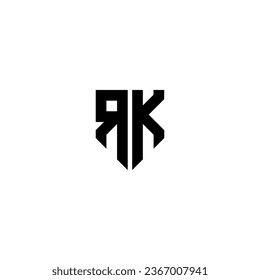 initial rk modern vector design. elegant, sophisticated, powerful and clear.