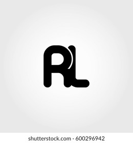 initial rl black business logo
