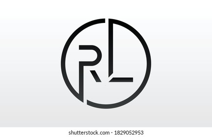 Initial rl letter logo with creative modern business typography vector template. Creative letter rl logo design.