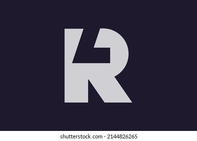 Initial RL LR modern monogram and elegant logo design, Professional Letters Vector Icon Logo on luxury background.