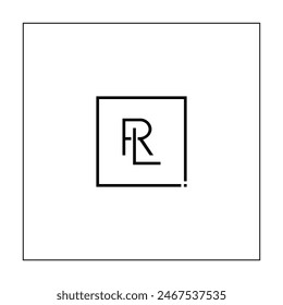 Initial RL Vektorgrafik Logo - Elegante Monogramm Vorlage für Buchstaben R und L für Ihr Unternehmen