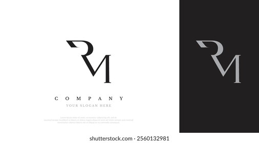 Initial RM Logo Design Vector 