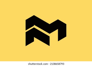 Initial RM MR modern monogram and elegant logo design, Professional Letters Vector Icon Logo on luxury background.