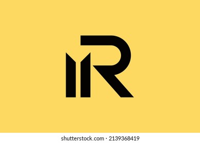 Initial RM MR modern monogram and elegant logo design, Professional Letters Vector Icon Logo on luxury background.