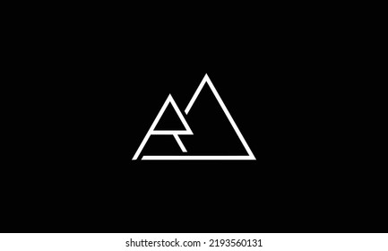 Initial rm rj letter logo with creative modern business typography vector template. Creative letter rm logo design.