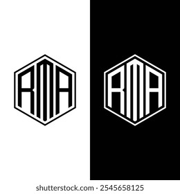 Initial RMA Letter Logo With Creative Modern Business Typography Vector Template.