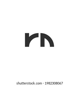 Initial RN Logo Design Minimalist