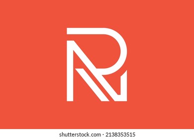 Initial RN NR modern monogram and elegant logo design, Professional Letters Vector Icon Logo on luxury background.