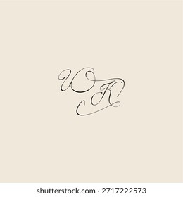 initial royal design UK monogram elegant concept logo letter minimalist style curve