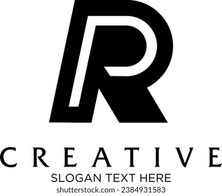  initial RP idea vector logo design