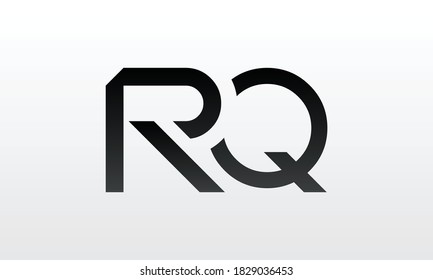 Initial rq letter logo with creative modern business typography vector template. Creative letter rq logo design.