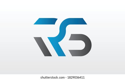 Initial rs letter logo with creative modern business typography vector template. Creative letter rs logo design.