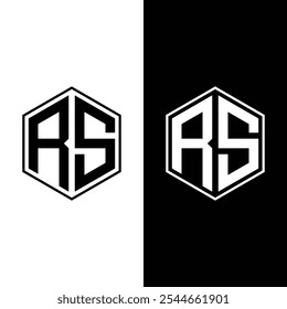 Initial RS Letter Logo With Creative Modern Business Typography Vector Template
