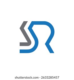 initial rs letter logo design, rs symbol, rs monogram logo, sr icon design, sr initial logo, sr design for business.