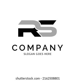 Initial RS Letter Logo Template Design Vector
