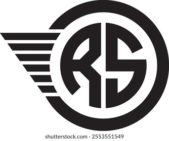 Initial RS logo design SR modern monogram and elegant logo design, Professional Letters Vector Icon Logo on background