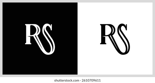 Initial RS Logo Design Vector