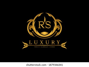 Initial RS Luxury Logo template vector for brand, company or fashion.