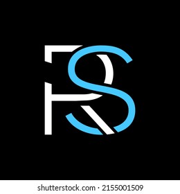 initial RS or R S abstract outstanding professional business awesome artistic branding company different colors illustration logo design vector emplate.