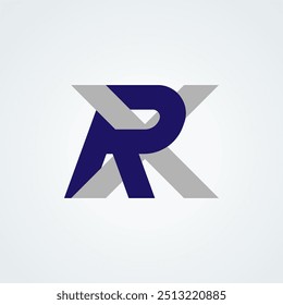 Initial RX or XR Logo design, Monogram Letter R with X combination, vector Illustration