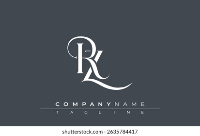 Initial RZ Logo Design Vector. Elegant Monogram Logo Design with Decorative Elements and Typography