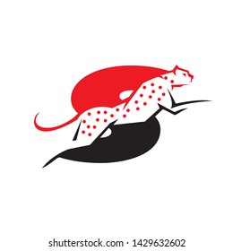 Initial S cheetah logo template vector illustration