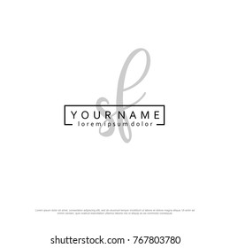 Initial S & F elegant logo template vector