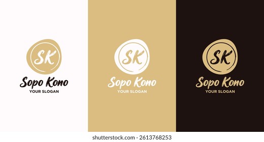 Initial S K logo collection, logo inspiration