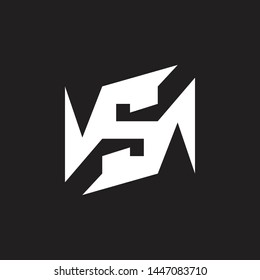 Initial S Letter Logo Concept Vector Illustration, Suitable For Business, Sport, Consulting, Events, Internet, Medical, Real Estate, Service, Industries, Automotive, Style, Fashion, Tehcnology