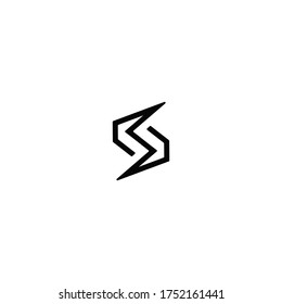 Initial-S-Letter-Logo-Design-Monogramm-Symbolvorlage für Vektorgrafik-Vorlage