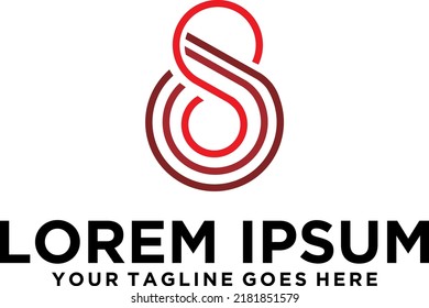 Diseño inicial del logotipo de la letra S