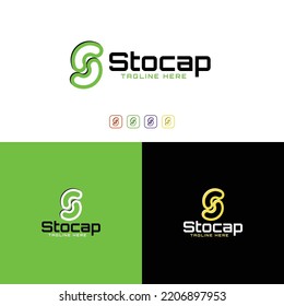 Diseño inicial del logotipo de la letra s - logotipo de la empresa