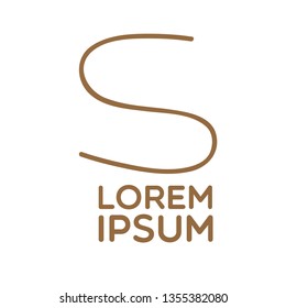 initial S letter logo, sign or icon 