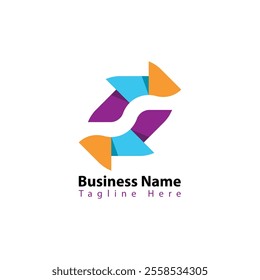 Initial S letter logo template.
