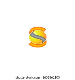 an initial of S letter modernized