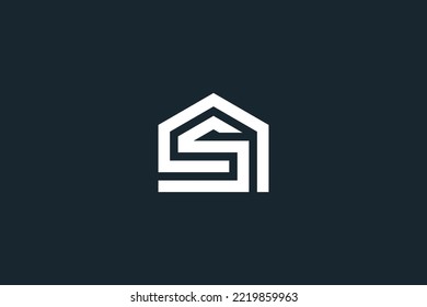 Initial S Letter Real Estate Logo Template, Icon, Symbol - Vector. eps10.