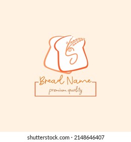 Letra S inicial con grano de trigo y pan blanco. Perfecto para Panadería, Pan, Pastel, Cafetería, Pastelería, Comida Saludable, Cafetaria, Idea de Vector con Logo Empresarial de Industrias Domésticas.
